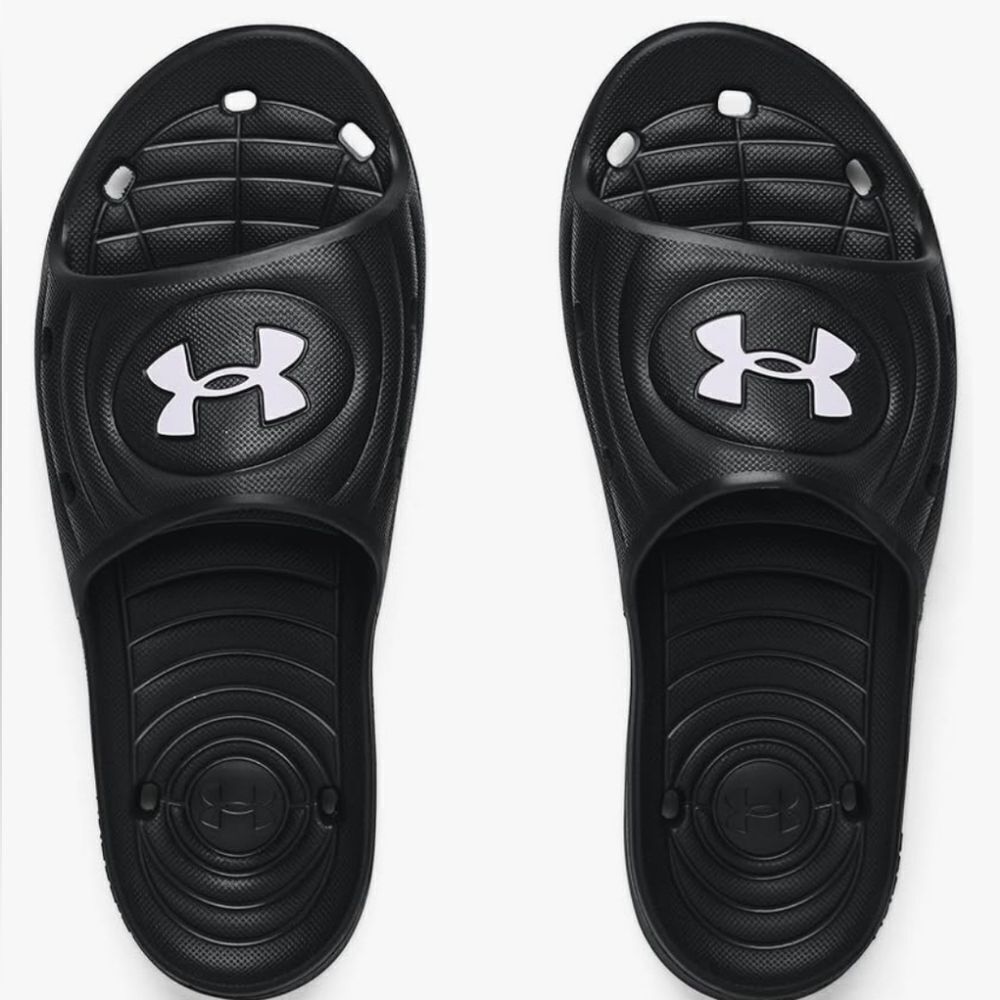 Under Armour Adult Locker IV Black Slides - Picture 4 of 13